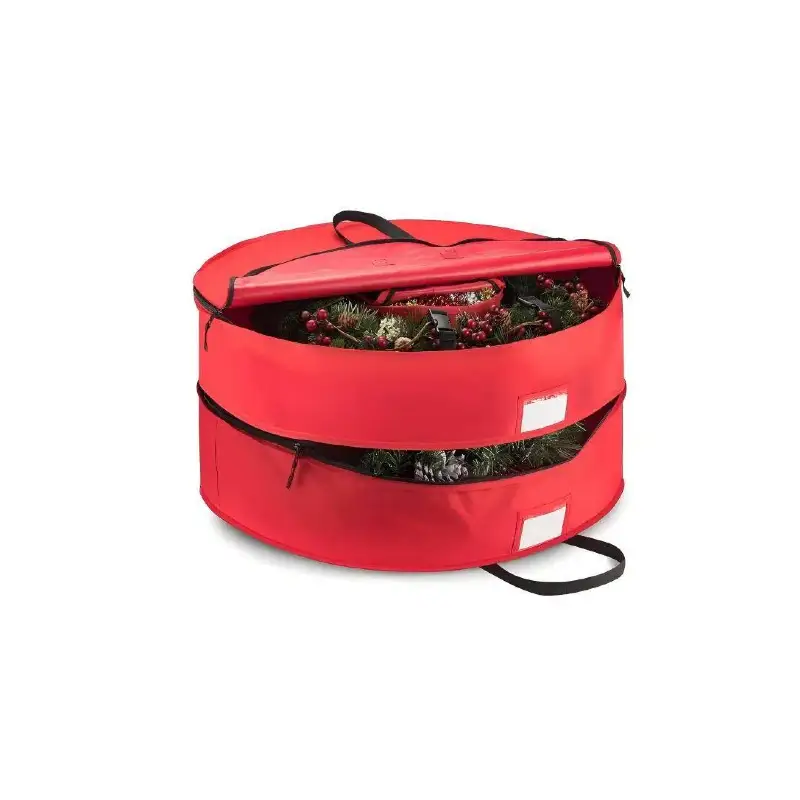 Wreath and Garland Storage Bags - XMASSTORAGE dust-proof wreath storage solutions